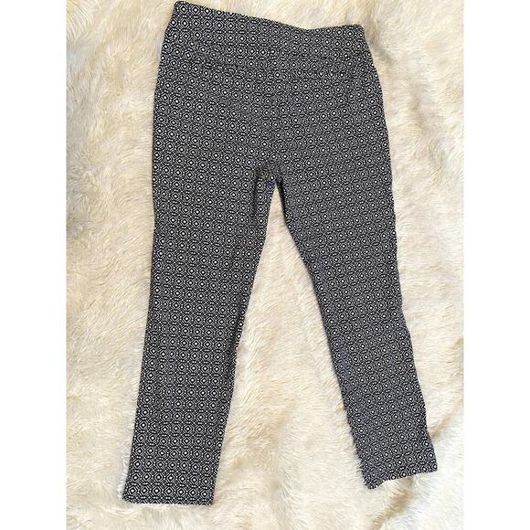 Charter Club Blue/White Print Pants - Size 12P  (EUC) - Picture 2 of 5